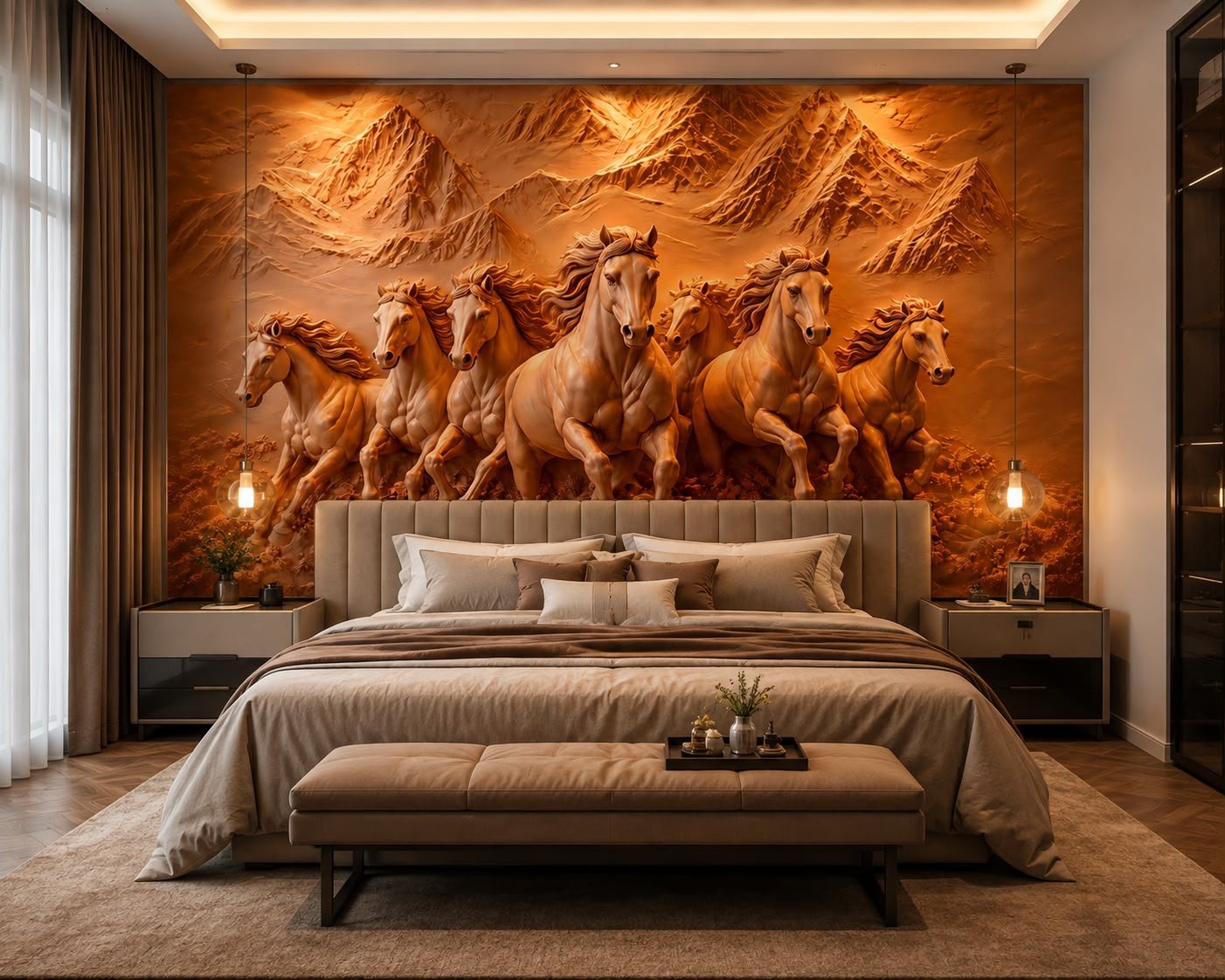 Emerald Gilded Foliage luxury wallpaper