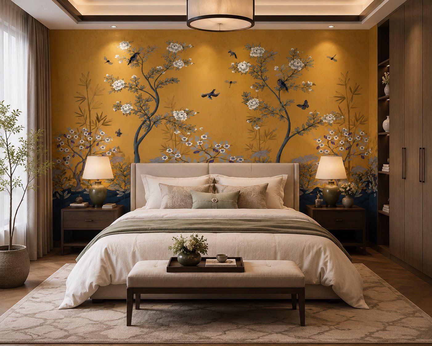 Onyx & Gold Geometrics luxury wallpaper
