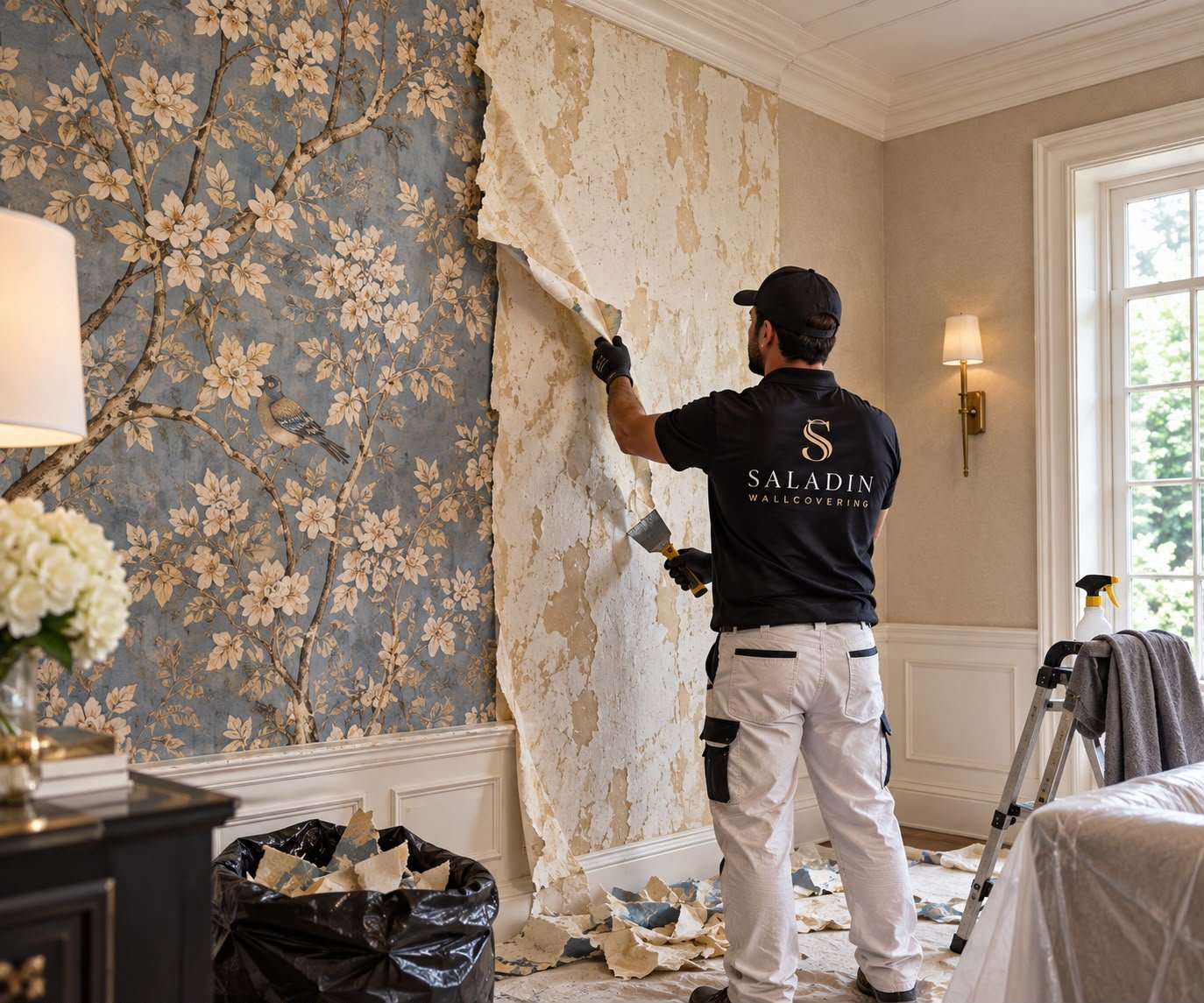 Commercial and hospitality metallic wallcovering